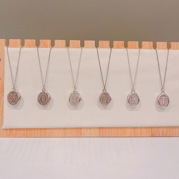 925純銀英文字母香薰頸鏈