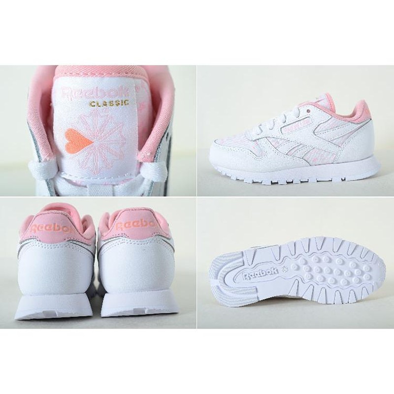 17cm-22cm】Reebok CL LTHR リーボック クラシック レザー ホワイト