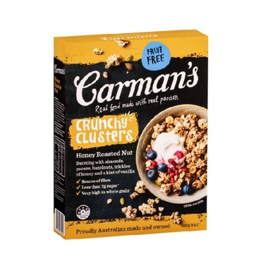 [澳洲 Carman s] 蜂蜜烤堅果燕麥脆榖塊 (500g/盒)