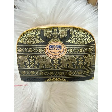 現貨   泰國🇹🇭 手工製作泰式大象圖案 大容量化妝包 /可以放手機收納包 約20公分
