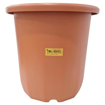 翠筠 仿陶高盆尺2  1尺  顏色隨機  1個