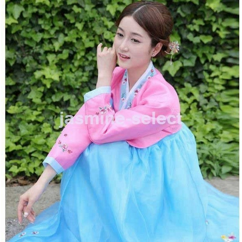 2枚 花刺繍韓国服 宮廷風チマチョゴリ中国伝統少数朝鮮民族衣装 韓流ドレス イベント演出服ワンピース 結婚式 ダンス舞台服装 写真撮影衣装 通販 Lineポイント最大get Lineショッピング