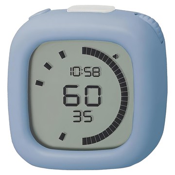 SONIC 電子時鐘倒數計時器 SP-1118  粉藍色  1個