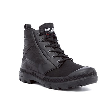 PALLADIUM PAMPA X TECH WP+ 特務黑 防水靴 男女款 穿搭 休閒 高筒 77040-008 米其林科技