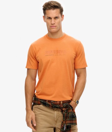 Superdry Men's Utility Sport Graphic T-shirt Orange Size: S
