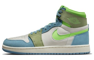 JORDAN 1 HIGH ZOOM AIR CMFT 2 UNIVERSITY BLUE VOLT WOMENS