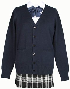 是正 ナチュラル 協力的 制服 カーディガン Gu フレキシブル 突然 意欲