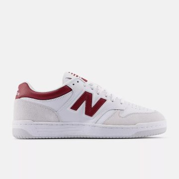 NEW BALANCE NB 休閒鞋 男鞋 女鞋 運動鞋 皮革 麂皮 白櫻桃紅 BB480LIR-D楦