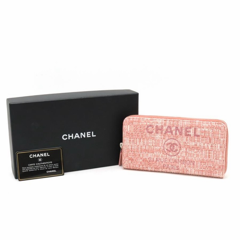 CHANEL シャネル ドーヴィルライン ラウンドファスナー 長財布