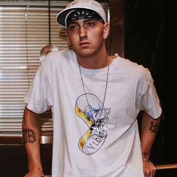 Eminem阿姆藥丸t恤男短袖夏季歐美嘻哈潮流說唱美式寬松純棉半袖