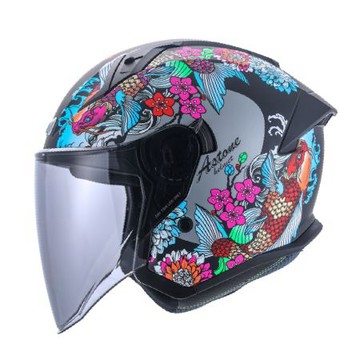 【2026年新品】Astone DJ18 XD1 平黑 3/4罩安全帽