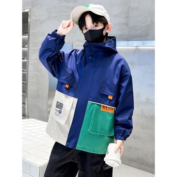 童裝男童秋冬裝外套2023新款兒童中大童沖鋒衣三合一可拆卸兩件套