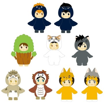 排球少年 動物服裝Q比公仔 盲包(隨機出貨)【拆封不退】