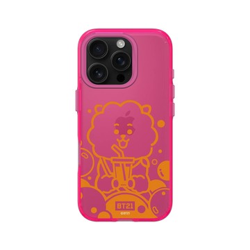 iPhone 16 Pro Clear 粉漾桃 - BT21 - Monochrome RJ