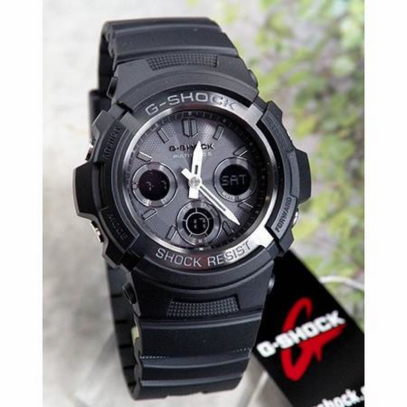 Gショック G-SHOCK ジーショック 電波ソーラー AWG-M100B-1A 黒 BASIC