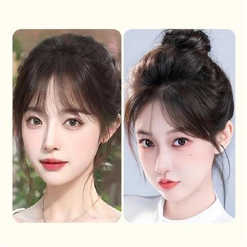 【米蘭精品】現貨+預購 假瀏海全真髮髮片透氣假髮片輕量免打理隱形增髮量假髮-自然無痕女假髮4款74lf49