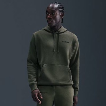 NIKE 長袖上衣 男 帽T 巴黎聖日耳曼 PSG M NSW CLUB HOODIE PO BB WP 綠 HM2888-325 (3S4589)