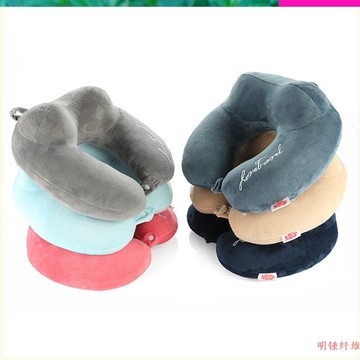 靠枕枕頭旅行開車保護脖子護頸枕固定頸部u型枕圈圈夾棉午休。