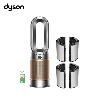 Dyson 戴森【效率等級5】HP12 Purifier Hot+Cool De-NOx 三合一甲醛NOx偵測涼暖空氣清淨機(鎳金色)贈原廠濾網二組
