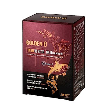 【宏碁健康】GOLDEN-i 頂級番紅花魚油複方膠囊6瓶(60顆/瓶)