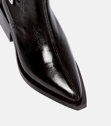 Ganni Faux-leather Chelsea boots