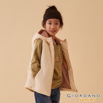 GIORDANO  童裝休閒鋪棉背心 - 17 納瓦白