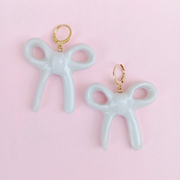 蝴蝶結耳環 – 瓷器飾品