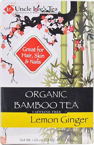 Uncle Lee's Organic Bamboo Tea Lemon Ginger 18 Tea Bags