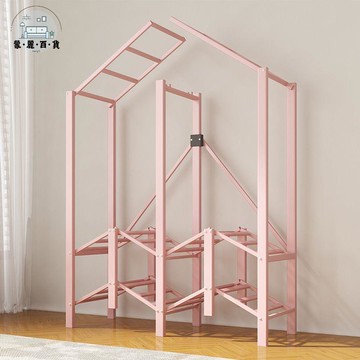 免運 衣櫃 簡易衣櫃 免安裝女生衣柜家用臥室鋼管加粗加厚加固出租房收納柜公主風衣櫥工廠直銷 全館折扣 新品特價/折扣 5m75