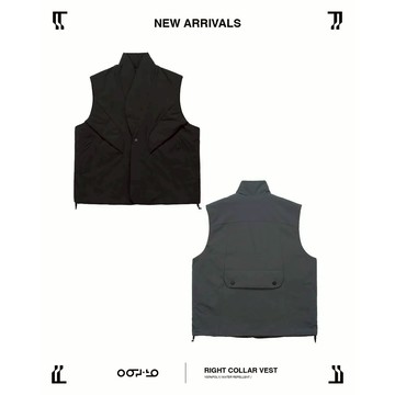 【日貨代購CITY】2024AW oqLiq Right Collar Vest 防撕布 風衣 背心 現貨