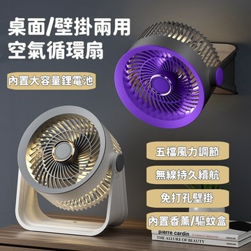 台灣現貨🌹S35循環風煽 新版靜音渦輪循環風煽 宿舍壁掛桌面循環煽 循環煽 五檔風速 角度可調 輕音降噪 空氣循環煽
