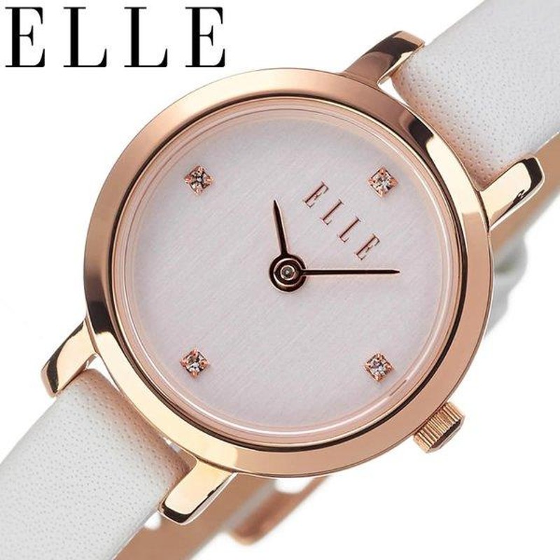 ELLE 腕時計 エル 時計 マリニー MARIGNY レディース 腕時計 ホワイト ELL21045 | LINEショッピング