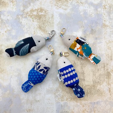 胖胖款魚魚吊飾/鑰匙圈/書包識別/行李箱識別