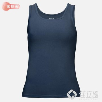 佳立適-升溫蓄熱保暖衣-石墨烯系列-蜜桃著素面-女背心-藍色(採用3M吸濕快排)