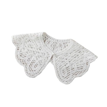 假領子襯衫領片-刺繡花邊針織披肩女裝配件2款74ac35【獨家進口】【米蘭精品】