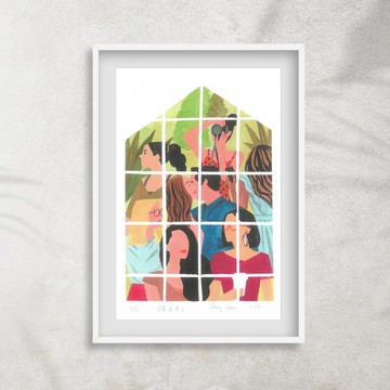 【窗外1】複印畫|Art print