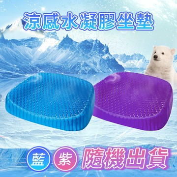 5icoco雞蛋不破冷凝冰墊 紓壓 解壓坐墊 椅墊 涼感座墊-藍/紫隨機出貨
