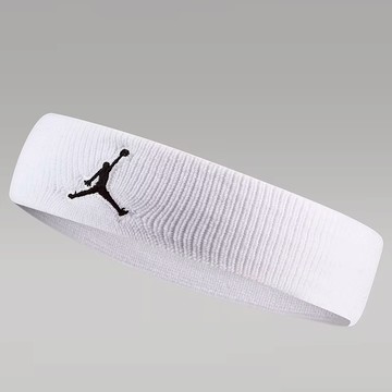 NIKE耐吉Jordan喬丹 Dri-FIT經典白色運動頭帶籃球止汗帶髮帶透氣頭巾慢跑步網球棒球籃球羽球瑜珈健身重訓單車(JKN00101OS/AC4093101)天蠍座生日禮物 運動穿搭 健身人禮物