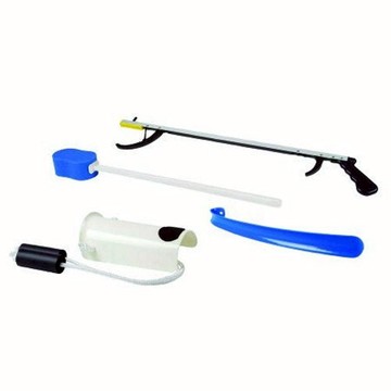 ADL Hip / Knee Equipment Kit FabLife Standard Reacher  32 Inch Length / Shoehorn  18 Inch Length 1 Each by Fabrication Enterprises