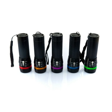 強光夜騎自行車前燈騎行手電調焦強光手電筒山地車鋁合金手電前燈