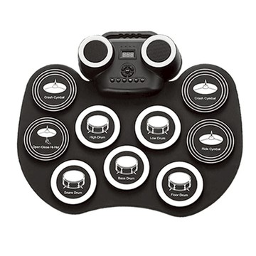 KONIX 雙喇叭手捲電子鼓 D600 聖誕款