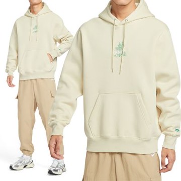 Nike As M Nk Club Bb Hdy Run Reissu 長袖 男款 淺卡其色 連帽 HV1217-229