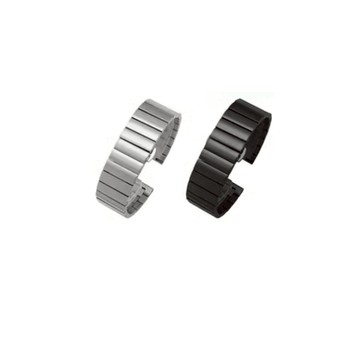 【一珠竹節鋼錶帶】Garmin Forerunner 55 / 165 music 錶帶寬度 20mm 智慧手錶運動時尚