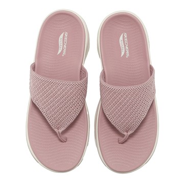 Skechers 涼拖鞋 Go Walk Arch Fit 2.0 女鞋 粉紅 白 人字拖 夾腳拖 140861MVE