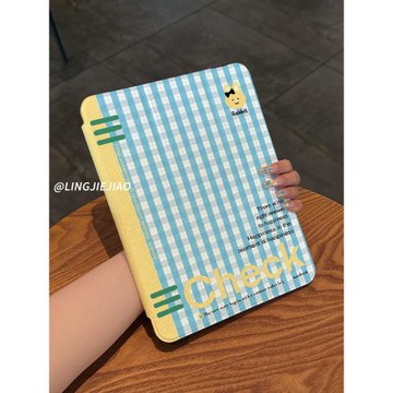 【720旋轉x新品露標款】藍格小兔適用于ipadair5平板保護套2022新款10.9英寸蘋果18版可旋轉pro11亞克力10.2