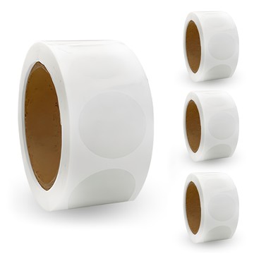 Lead home 高級捲筒圓形貼紙 25mm 500張  4個  透明