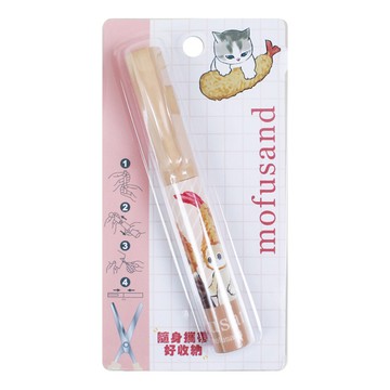 貓福珊迪筆型隨身剪刀-炸蝦