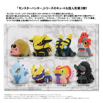 【RE】(免訂金) 預購26年11月 CAPCOM 魔物獵人 指人形 魔物指套小公仔收藏集 指偶 第3彈 中盒8入