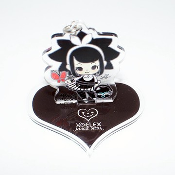 黑米莎BmisA造型壓克力立牌鑰匙圈(單面印製)