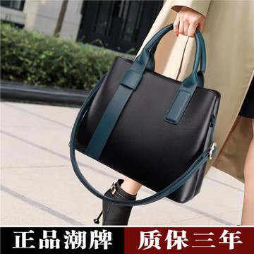 女包韓版中年包2025款新潮時尚百搭單肩真皮黑色手提大容量斜挎包